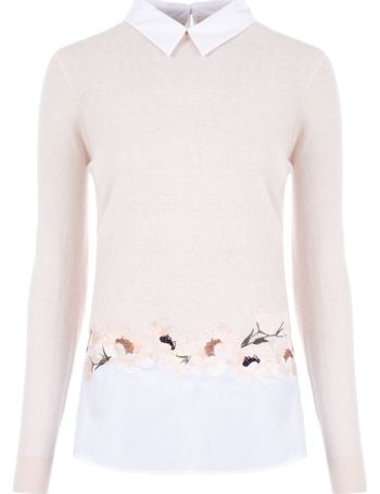 ted baker embroidered sweater