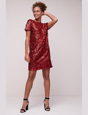 next red sparkly dress