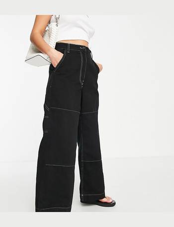 Shop Topshop Women's High Waisted Straight Leg Trousers up to 70