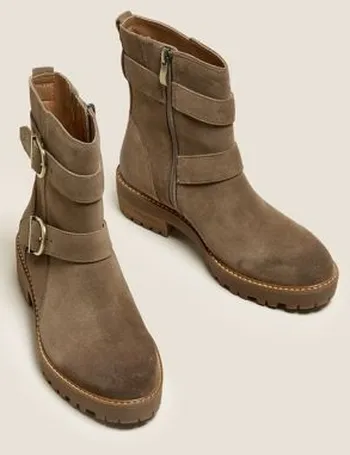 marks and spencer biker boots