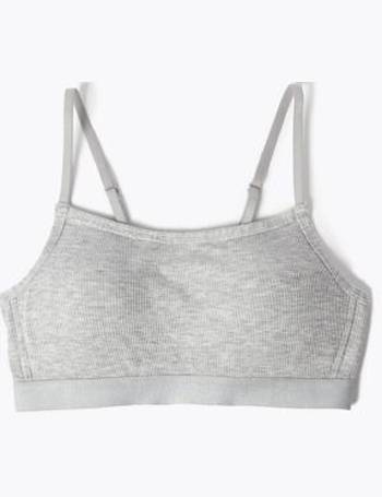 Cotton & Lace Non Wired Bandeau First Bra AA-D
