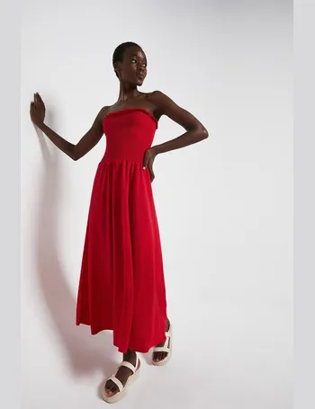 warehouse red lace dress