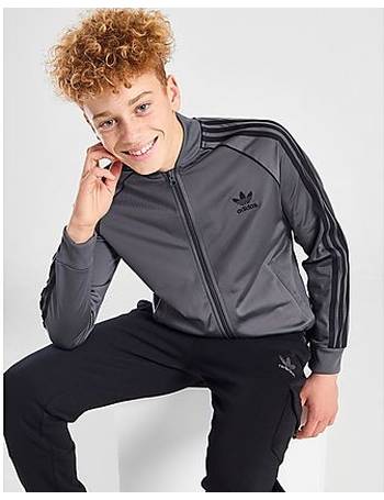 Grey adidas Originals SST Track Top Junior - JD Sports