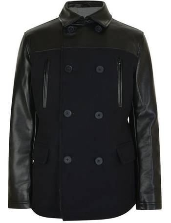 dkny men's leather racer jacket