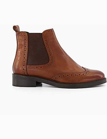 dune quarters brogue chelsea boot