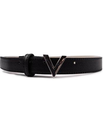 Valentino by Mario Valentino black V detail belt