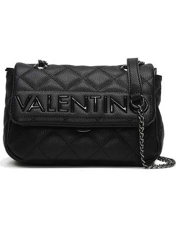 Valentino by mario valentino licia quilted foldover shoulder hot sale bag in black