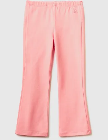 Flared leggings in stretch cotton