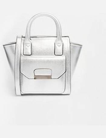 silver bag new look