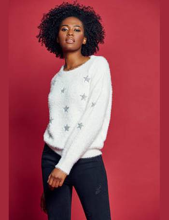 White fluffy sale christmas jumper