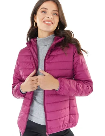 Fluid womens sales hooded puffer jacket