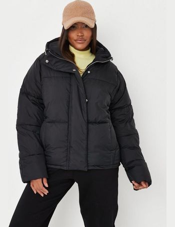 missguided hooded padded puffer