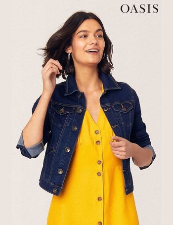 Oasis nancy denim hot sale jacket light wash