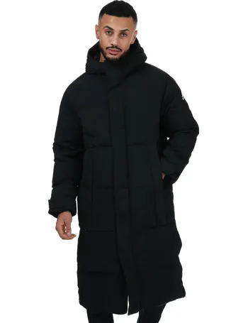 mens longline puffer coat