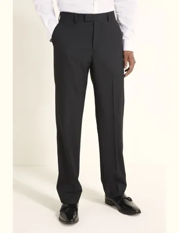 Moss Bros Regular Fit Charcoal Trousers