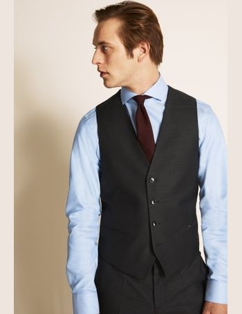 hugo boss navy waistcoat