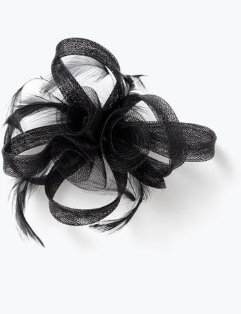 black fascinator debenhams