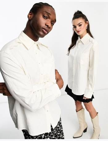 asos white linen shirt