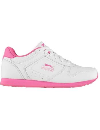 slazenger leopard print trainers
