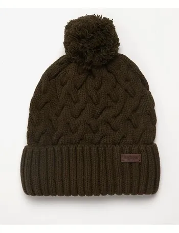 green barbour bobble hat