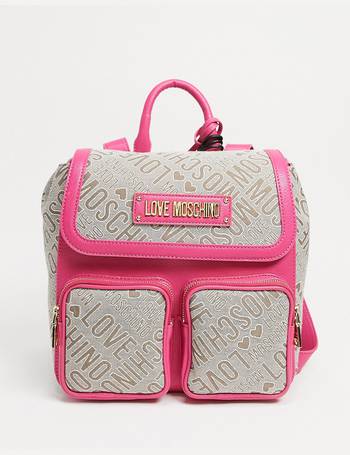 Love moschino best sale pink backpack