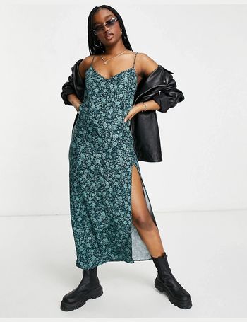 Kaoya midi dress in sales floral field green by motel