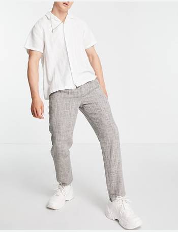 asos linen trousers mens