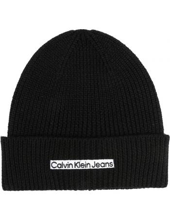 Calvin KleinCalvin Klein CKJ Monogram Cotton Tape Beanie Black Marca 