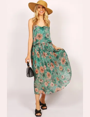 Shop Tenki Women's Green Floral Dresses up to 65% Off