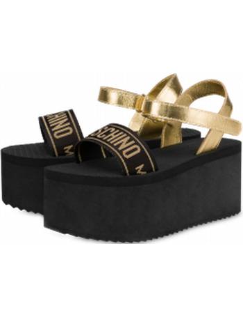 Shop Love Moschino Women s Ankle Strap Sandals up to 75 Off