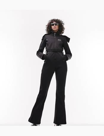 ASOS 4505 ski belted ski suit with skinny leg and hood