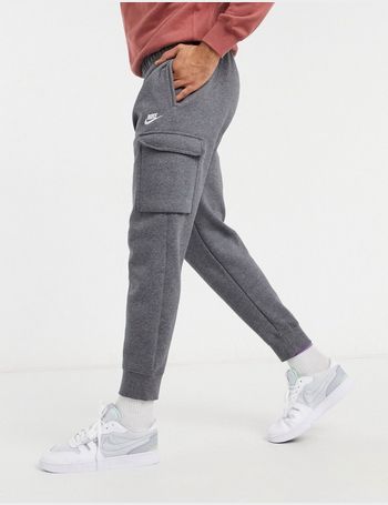 nike club cuffed cargo sweatpants in teal