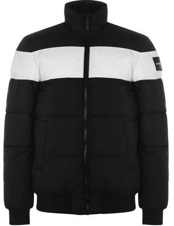 calvin klein embossed logo puffer jacket