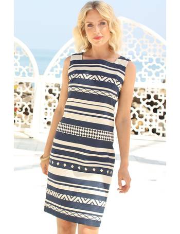 Ladies Pomodoro Aztec Dress - Navy Blue from The House of Bruar