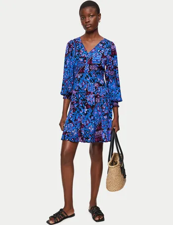 jigsaw mini petals floral tea dress