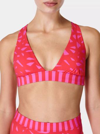 Sweaty Betty Peninsula Extra Life Bikini Top in Pink