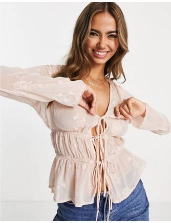ASOS Pretty Embroidered Blouse