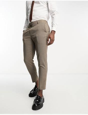 Skinny Cropped Suit Trousers