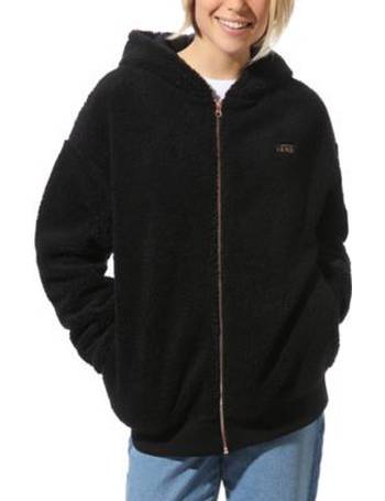 vans black zip up hoodie