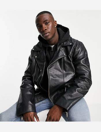 bolongaro trevor slim fit leather jacket