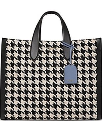 manhattan houndstooth large tote