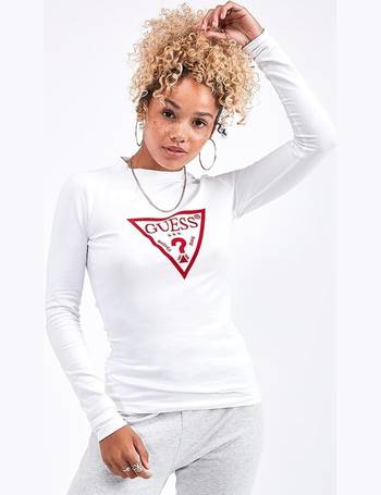 guess women's long sleeve shirts