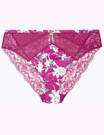 Fleur High Waisted High Leg Knickers, Rosie