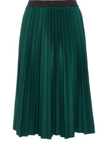 Green pleated skirt outlet quiz