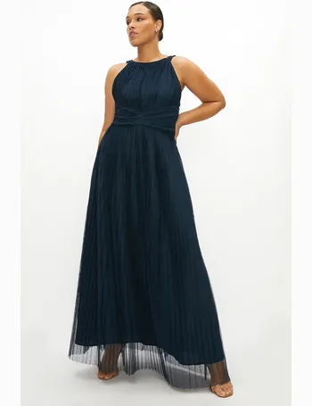 coast pleated maxi dress