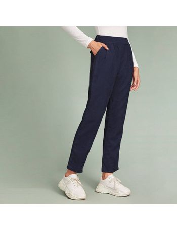 Faux flap pocket clearance back cord peg pants