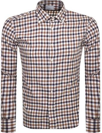 Shop Men s Aquascutum Long Sleeve Shirts up to 70 Off DealDoodle