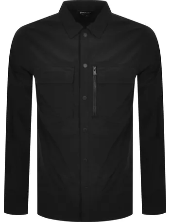 barbour international tyre button overshirt