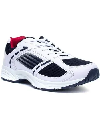 shoe zone mens black trainers