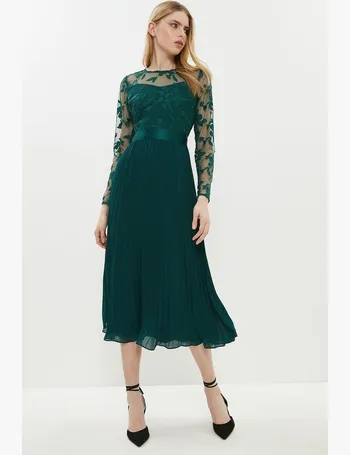 coast dark green dress